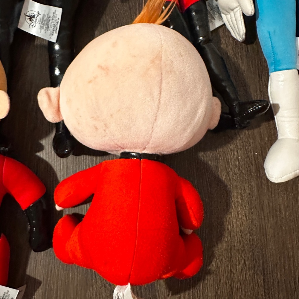 Disney Store The Incredibles Plush Lot Of 6 The Incredibles Family and Frozone - Picture 7 of 9